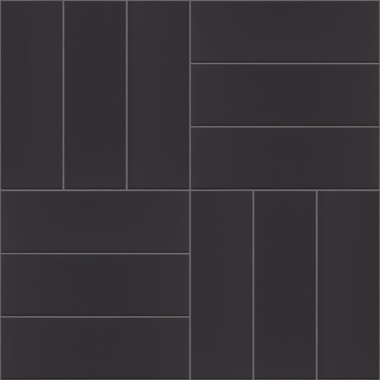 Schmale Fliese im Blockmotiv