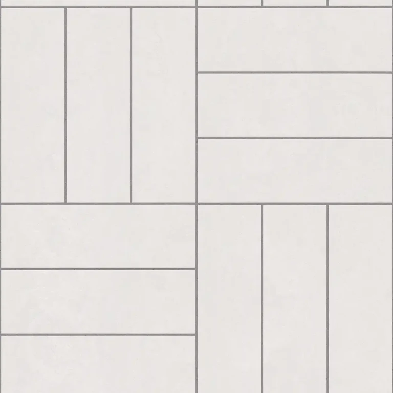 Schmale strukturierte Fliese mit Blockmotiv