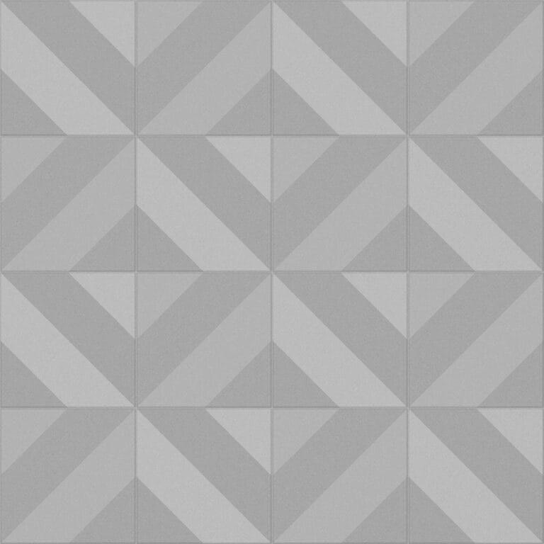 Gray faceted tiles
