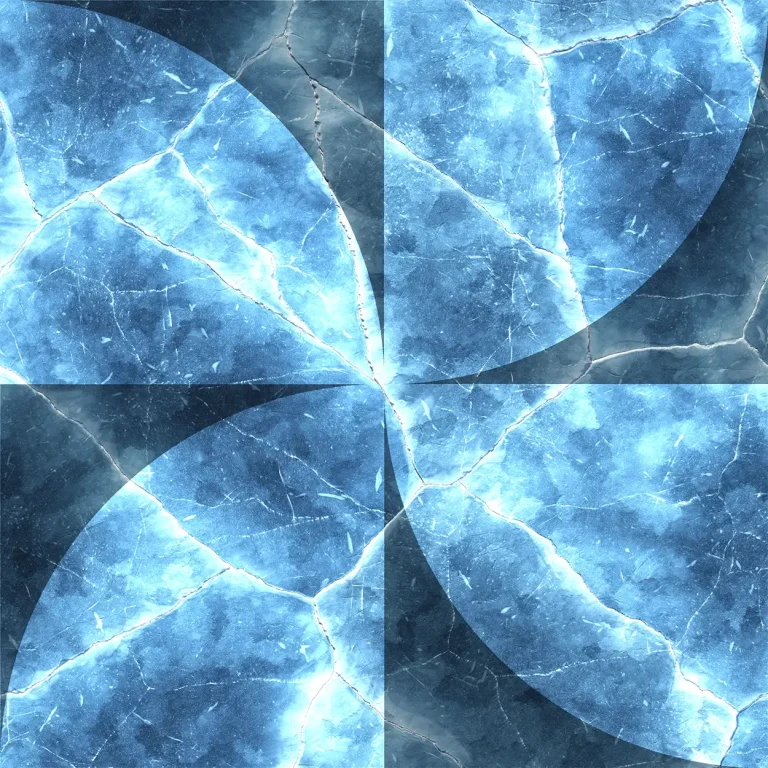 Organisch materiaal in bauhaus patroon