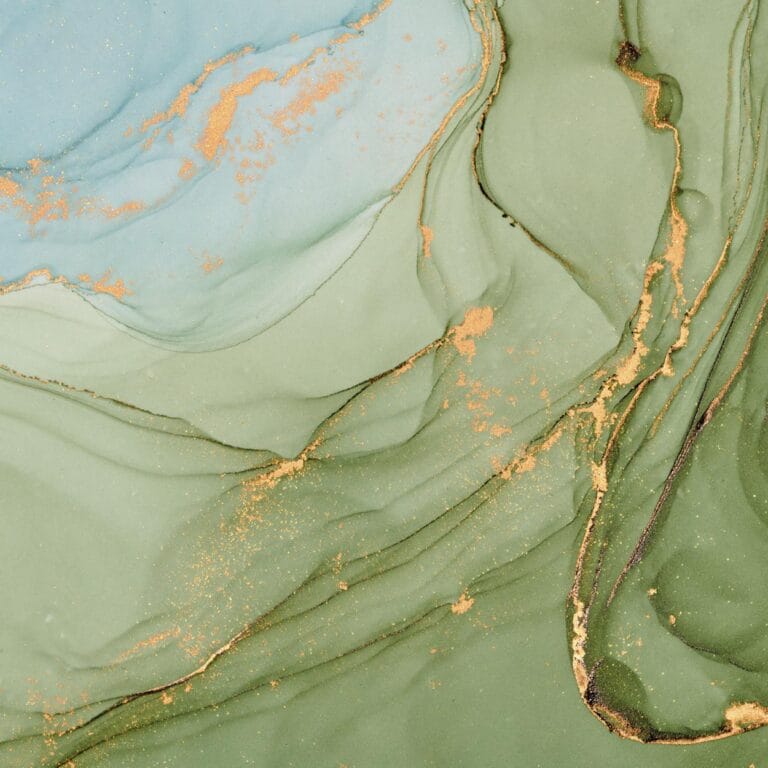 Geschilderd marmer groen en blauw