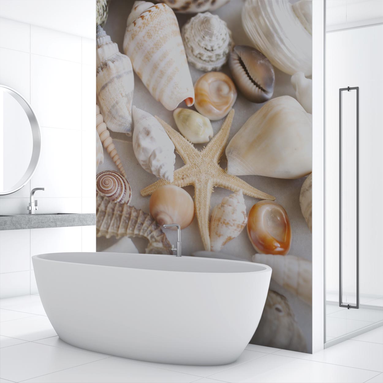 Shells and starfish